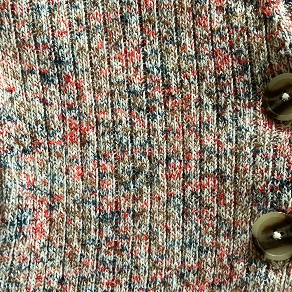 Madewell cardigan. Marled colors. Beige orange and green. Excellent condition - Picture 2 of 5